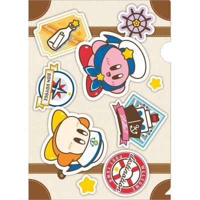 【グッズ-クリアファイル】星のカービィ クリアファイル ボン・ヴォヤージュ トランク【再販】