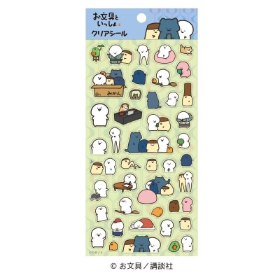 【グッズ-シール】お文具といっしょ クリアシール④【再販】