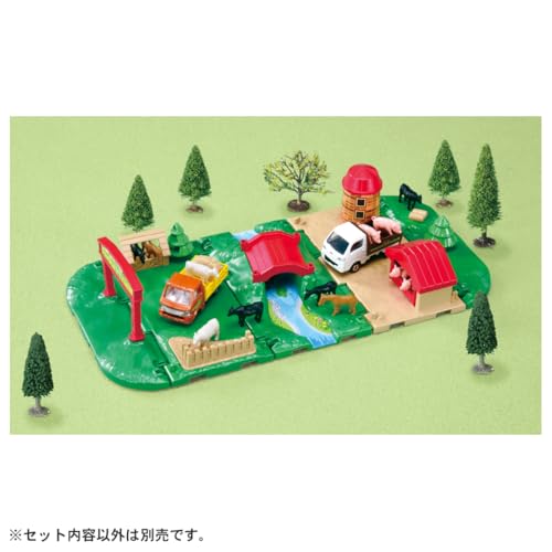 タカラトミー(TAKARA TOMY) トミカ トミカ&タウン にぎやか牧場セット ミニカー おもちゃ 3歳以上