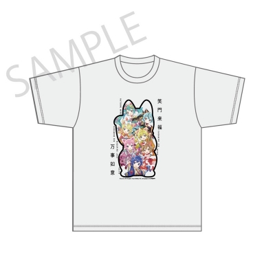 【グッズ-Tシャツ】「初音ミク×招き猫」 Ｔシャツ ピアプロキャラクターズ M Art by らっす【再販】