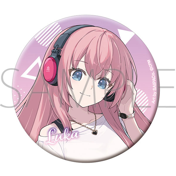 初音ミクシリーズ グリッター缶バッジ 巡音ルカ