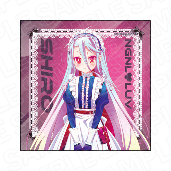 ノーゲーム・ノーライフ マイクロファイバー 白 サイバーメイド ver.
