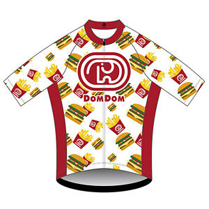 ドムドムハンバーガー サイクルジャージ HAMBURGER XXL