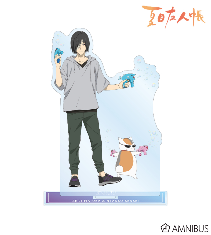 描き下ろしイラスト 的場静司＆ニャンコ先生 シャボン玉ver. BIGアクリルスタンド