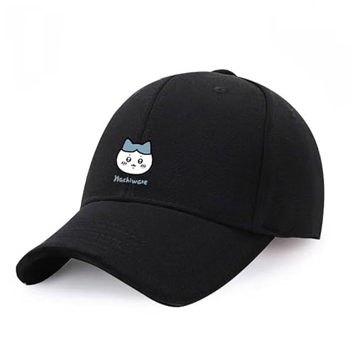[CHYHDION] ちいかわ 帽子 キャップ 綿 つば広 UVカット 紫外線 日焼け防止 熱中症 軽量 通気性 可愛いおしゃれ 男女兼用 子供 大人オールシーズン アウトドア 通学 旅行 日常 自転車 旅行用 誕生日プレゼント (1) [並行輸入品]