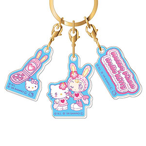 3連アクリルキーホルダー メゾピアノ×ハローキティ Vol.2 02 ブルー