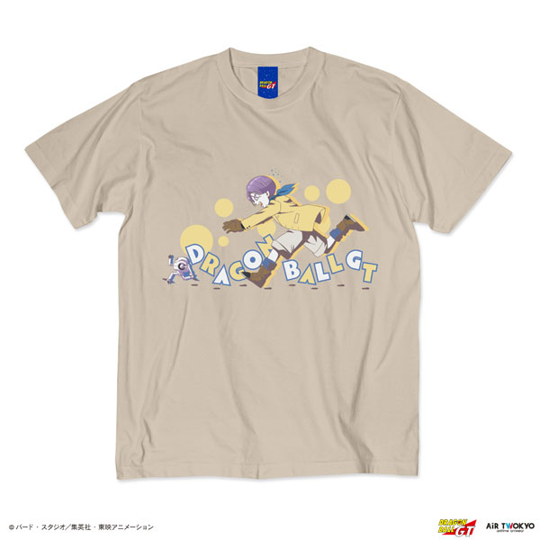 TVアニメ『DRAGON BALL GT』シーンイラストTシャツ 4(トランクス・ギル)フェードベージュXL
