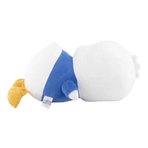 MORIPiLO(モリシタ) 抱き枕 サンリオ あひるのペックル グッズ ぬいぐるみ 約35cm (添い寝枕) 可愛い おもちゃ プレゼント ホワイト キャラクター 428234