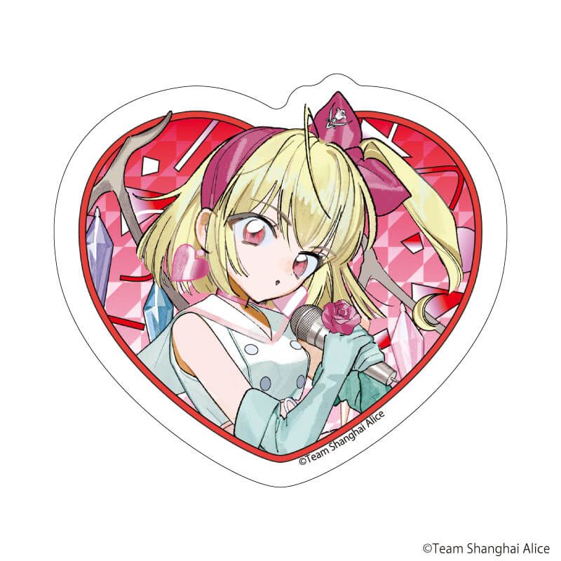 ダイカットステッカー「東方Project」04/フランドール・スカーレット レトロアイドルver.(描き起こしイラスト)