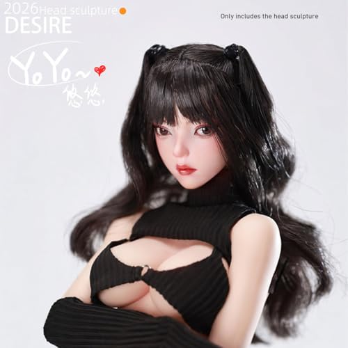 HiPlay 龍山重工 1/6 ユウユウ ヘッド LSZG2026-02C 可動眼 ドール用 頭 塗装済み