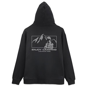 『ゆるキャン△ SEASON3』 シルエットバイク志摩リン ジップパーカー/BLACK-XL