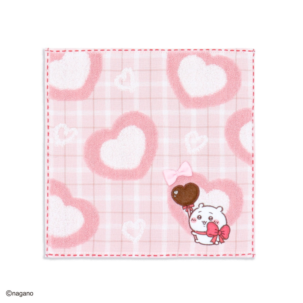 ちいかわ タオルハンカチ(チョコ&クッキー ピンク)