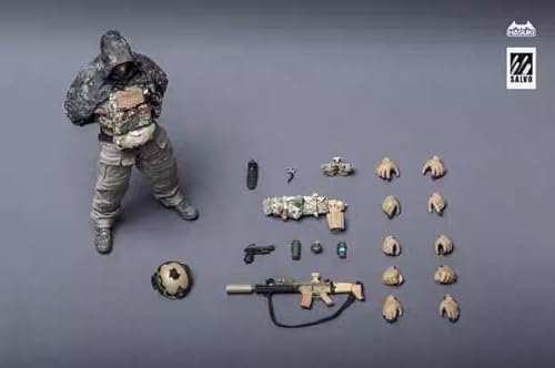 【JEEASS】HASUKI 1/12 フィギュア 兵士 素体、ヘッド 服セット フルセットアクションフィギュア SA04
