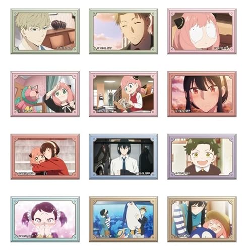 カミオジャパン SPY×FAMILY トレーディングスクエア缶バッジ vol.4 BOX商品 約H53×W80×D3mm スチール製