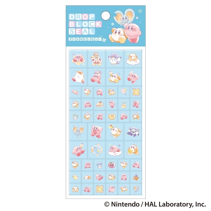 【在庫 】カミオジャパン 星のカービィ カービィwithフレンズ ドロップブロックシール 【発送まで1週間程度かかる場合がございます】