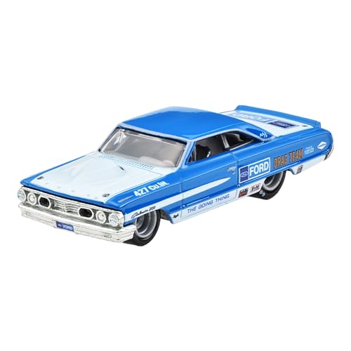 ホットウィール(Hot Wheels) プレミアム2パック カスタム '64 ギャラクシー 500 / '67 フォード アングリア レーサー 乗り物おもちゃ ミニカー 3歳から マルチ JHW50