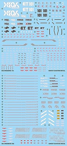 蛍光!! MG MGEX MGSD FM HiRM 1/100 ロボット MS 炎社ディテールアップ用水転写式デカール (MG 1/100 フリーダムガンダム Ver.2.0用) [並行輸入品]