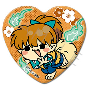 『犬夜叉』 ハート型缶バッジ M-C(七宝)