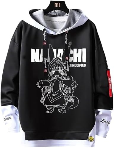TAOYX(夕方) メイドインアビス パーカー 長袖 リコ レグ ナナチ ミーティ 烈日の黄金郷 日常服 運動パーカー 春夏 フード付き コスプレ 衣装 トップス 防風 肌着 贈り物 プレゼント 上着 コスチューム (2,4XL)