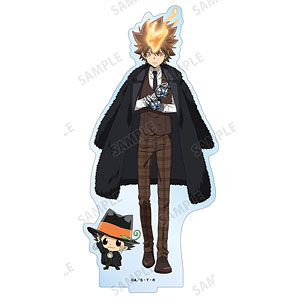 家庭教師ヒットマンREBORN！ 描き下ろし 沢田綱吉＆リボーン 毛皮コート×スーツver. BIGアクリルスタンド