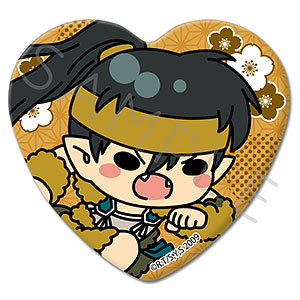 『犬夜叉』 ハート型缶バッジ M-H(鋼牙)