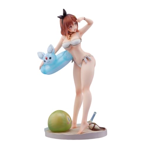 [YAORUI] ライザのアトリエ ライザリン・シュタウト 白水着Ver. 黒水着褐色Ver. 1/6スケール フィギュア ABS&PVC製 塗装済み 完成品フィギュア 誕生日プレゼント 装飾品 卓上置物 (白水着Ver.)