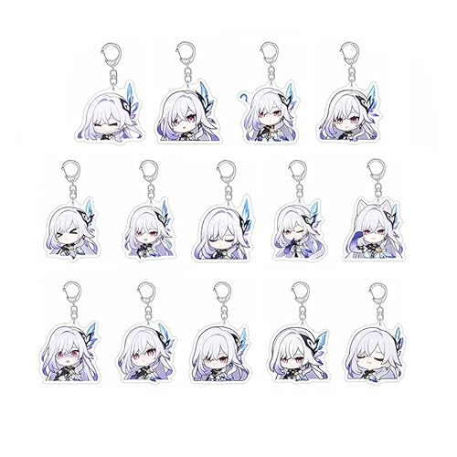[PPTCos] 原神 スカーク キーホルダー 人気キャラ キーチェーン かわいい アクリル製 ゲーム周辺 かばん掛け 車 家 鍵 ペンダント 飾り コスプレ小物 萌えグッズ 記念品 プレゼント 誕生日 (14個セット)
