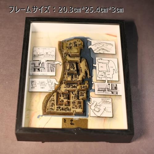 上田城 3Dプリントミニ 日本名城 ミニチュア 城郭模型 樹脂製 精密建築 ジオラマ インテリア コレクション用 プラモデル コレクション向け 精密レジン製 インテリア置物 歴史 観光記念 模型 塗装済み 未塗装 展示用 ミニチュア城 オブジェ 彼氏 記念品 (B 塗り)