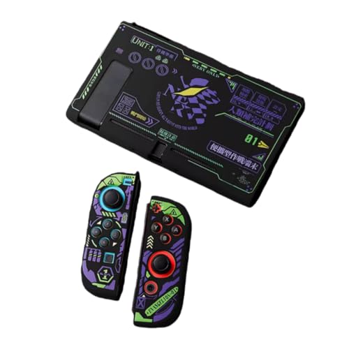 新世紀エヴァンゲリオン 惣流・アスカ・ラングレー Switch保護ケース カバー 分体式カバー Switch2 柔らかい殻 防塵ベース 耐衝撃 コスプレ小物 軽量 飾り 脱着簡単 萌えグッズ 贈り物 非公式 (OLED（スタンドが開かない）,色5) [並行輸入品]