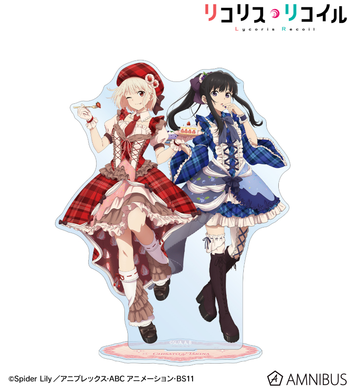 描き下ろし 錦木千束&井ノ上たきな スイーツ衣装ver. BIGアクリルスタンド