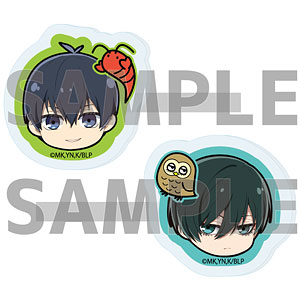 前髪アクリルクリップ 2個セット「TVアニメ『ブルーロック』」01/潔世一＆糸師凛 デコラver.(ミニキャライラスト)