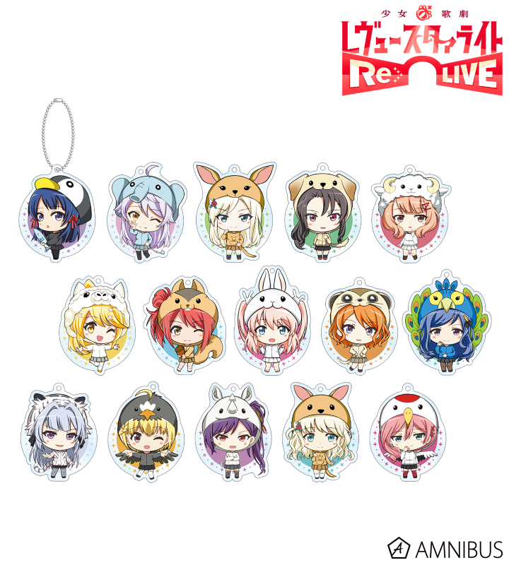 東武動物公園コラボ トレーディング ちびキャラ アクリルキーホルダー Ver.B