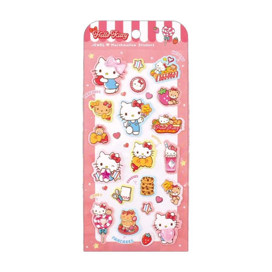 【在庫】 サンリオ ジュエルマシュマロステッカーズ ハッピーダイナー キティ
