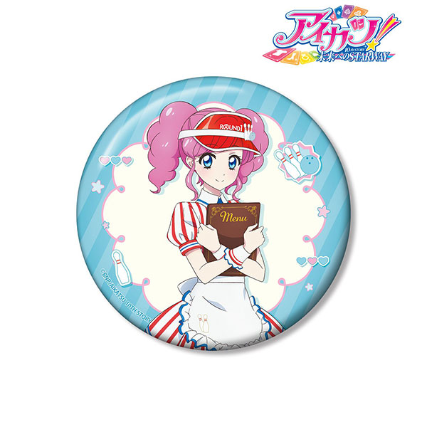 アイカツ! 10th STORY ~未来へのSTARWAY~ 描き下ろし 天羽まどか レトロストライプver. 100mm缶バッジ