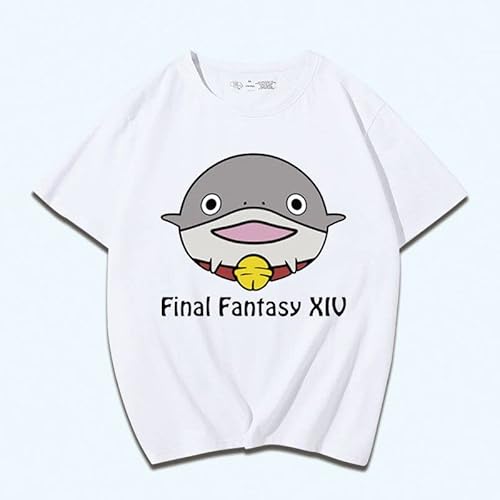 FF14 ファイナルファンタジーXIV ｔシャツ 半袖 コスプレ衣装 Final Fantasy XIV 丸首 おしゃれ 柔らかい 快適 トップス 肌着 インナーシャツ コスプレ衣装 コスチューム カジュアル スポーツシャツ 夏服 日常服 漫画服 ギフト アニメ 萌えグッズ メンズ レディース 春秋冬 (7,L)