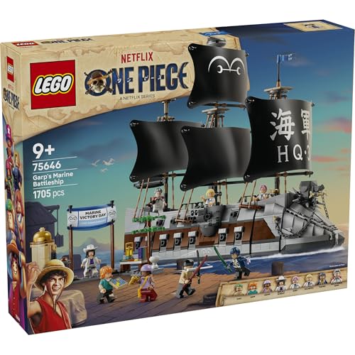 レゴ(LEGO) ワンピース ガープ中将の海軍戦艦 おもちゃ 玩具 誕生日 プレゼント ブロック 男の子 女の子 子供 9歳 10歳 11歳 小学生 75646