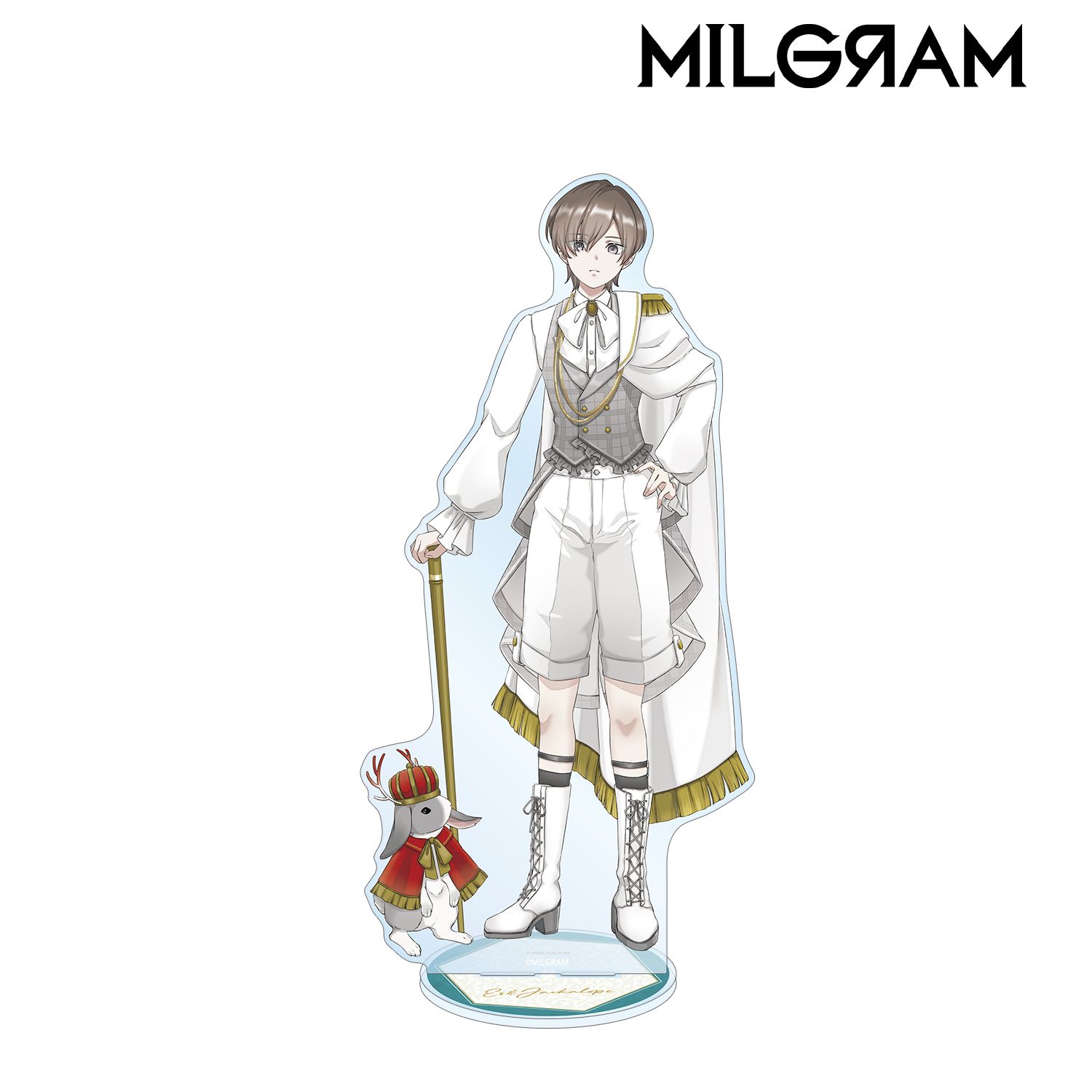 MILGRAM -ミルグラム-_描き下ろし エス&ジャッカロープ 6th Anniversary ver. 特大アクリルスタンド