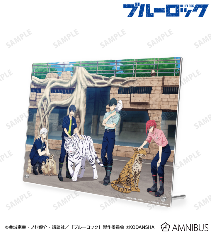 東武動物公園コラボ 描き下ろしイラスト 集合 飼育係ver. A4アクリルパネル