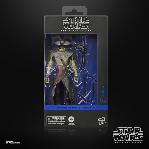 ハズブロ(Hasbro)STAR WARS スター・ウォーズ ブラックシリーズ エンボ、『スター・ウォーズ/マンダロリアン・アンド・グローグー』プレミアム コレクション用 15 cm アクションフィギュア G2576 正規品