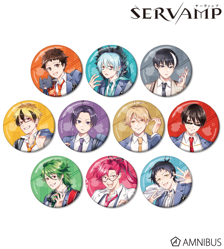 田中ストライク先生 描き下ろし 学園風ver. トレーディング缶バッジ