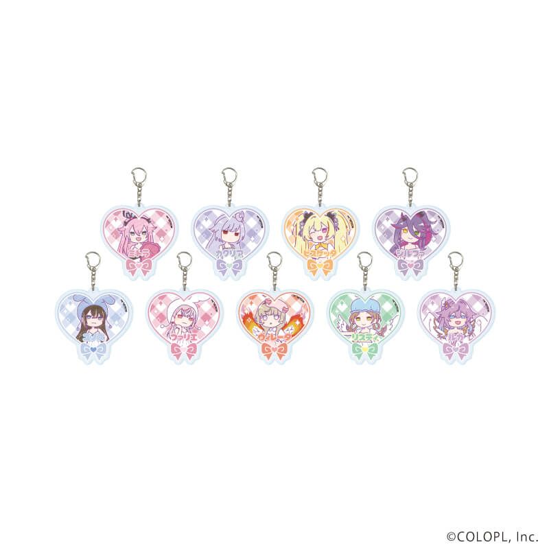アクリルキーホルダー「白猫プロジェクト」10/ゆめカワイイver. ブラインド(9種)(グラフアートイラスト)