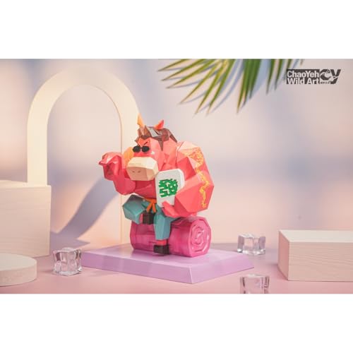 HiPlay 潮野芸術 神馬東西 馬年開運ギフト トレンドトイ置物 馬上有金モデル 新春レッド CY003 塗装済み完成品フィギュア