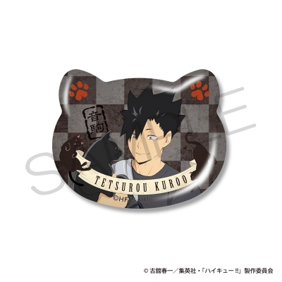 【グッズ-バッチ】ハイキュー!! 猫型缶バッジ 黒尾鉄朗【再販】