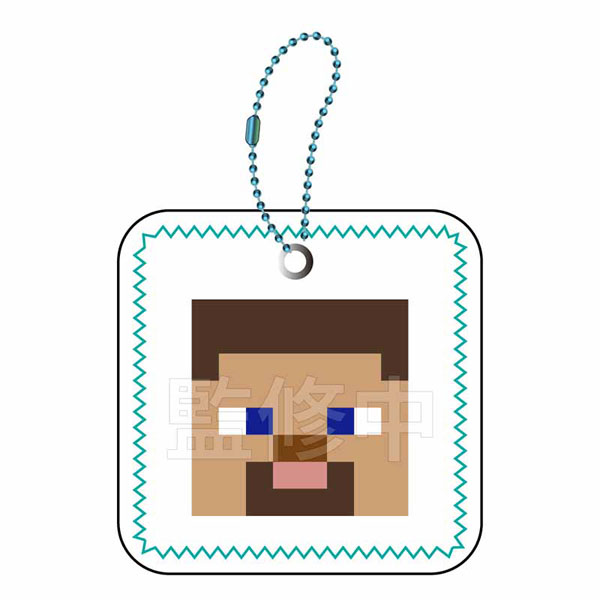 マインクラフト むにぺちょ スクィーズキーホルダー スティーブ