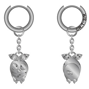 TVアニメ「らんま1/2」第2弾 キャラクターモチーフピアス 1(Pちゃん)