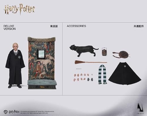 [AC]INART-ハリー・ポッターと賢者の石 - ドラコ・マルフォイ 1/6 DX版 可動 アクションフィギュア ヘット 素体 衣装 アクセサリー フルセット