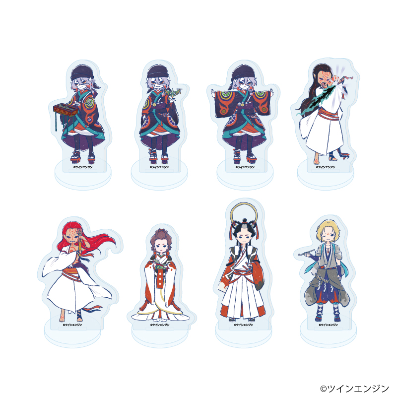 劇場版モノノ怪 第三章 蛇神_アクリルぷちスタンド01/コンプリートセット(全8種)(グラフアートイラスト)【コンプリートセット／8個入り】