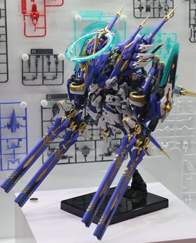 発売1/100スケール機神 コラダCOLADA プラモデルキット塗装済メカ 機甲メカ娘 可動 組み立て プラモデル プラスチック製機甲ロボットフィギュア アクションモデルフィギュアプレゼント高16cm HowlingStar組立キット 置物おもちゃ 中国風プラモ機甲 900+パーツ 11灯組 [並行輸入品]
