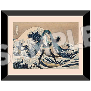 葛飾北斎×初音ミク 複製原画 冨嶽三十六景 神奈川沖浪裏