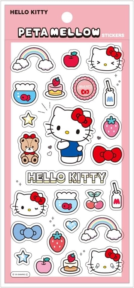 【在庫】   サンリオ ペタメロウステッカー ハローキティ ティーズファクトリー